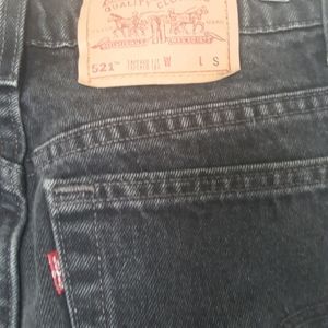 Vintage 1990's Tapered High Waisted Black Levi's
